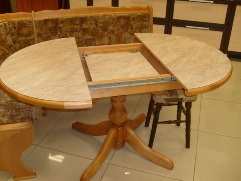 Изготовление стола округлой формы